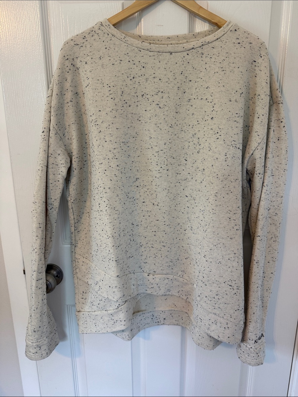 KIAVA Speckled Cream Crewneck Sweater